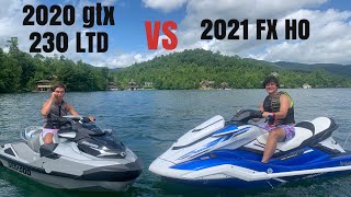 2021 YAMAHA FX HO VS 2020 SEADOO GTX 230 [upl. by Bernardina]