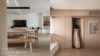 Inside A Stunning Clean Aesthetic Transformation Of A 1076 Sqft HDB Home [upl. by Ativ]