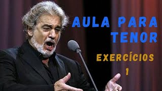 Aula para Tenor  EXERCÍCIOS 01 [upl. by Nolrac]