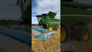 SHELBOURNE Grain Head bigtractorpower wheatharvesting combine barley harvest agriculture [upl. by Keller]