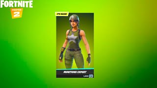 NEW MUNITIONS EXPERT SKIN GAMEPLAY FORTNITE CHAPTER 2 SEASON 6 SEASON 1 SKIN RETURNS [upl. by Danica]