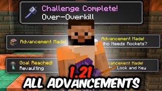 Completing All Advancements in 121 Minecraft PE [upl. by Ysak]