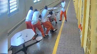 Men stabbed by fellow inmate while handcuffed sue officers [upl. by Ansell675]