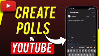 How to Make a Poll on YouTube [upl. by Anailil107]