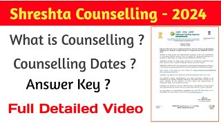 Shreshta COUNSELLING 2024  ANSWER KEY  shreshta [upl. by Sam]