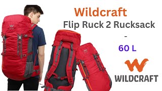 Wildcraft Flip Ruck 2 Rucksack 60L Unboxing and Review in malayalam [upl. by Anertac]