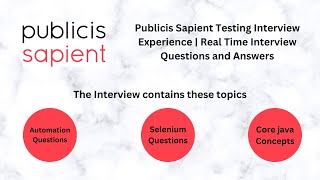 Publicis Sapient interview questions and Answers [upl. by Judson]