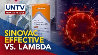 Sinovac COVID19 vaccine effective vs Lambda variant [upl. by Gnaht511]