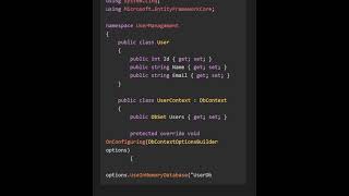 Manage a simple user database using entity framework in C  advanced coding program techtips [upl. by Liu]