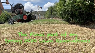 Sapphire Buffalo  St Augustine grass Spring renovation 2020 inc SCARIFYING [upl. by Proudman347]