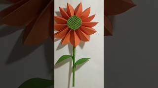 youtubeshorts Diy Crafts Make Easy Paper Sun Flower🌻Crafts Diy Beautiful Ideas By Hussain Creation [upl. by Stalker]