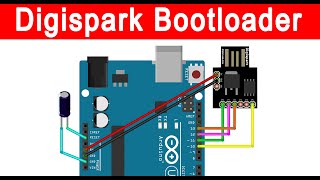 How To Burn Micronucleus Bootloader On The Digispark Kickstarter Attiny85 [upl. by Namar]