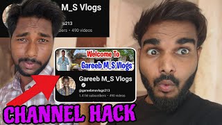 Gareeb Ms Vlogs का चैनल हैक कैसा हुआ 😱  Gareeb Ms Vlogs का चैनल hack हो गया [upl. by Shaya]