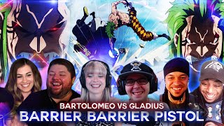 Barrier Barrier Pistol  Bartolomeo Vs Gladius  Reaction Mashup [upl. by Barbaresi]