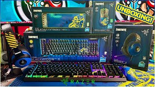 Razer x Fortnite Unboxing FOUR Limited Edition Products [upl. by Onitsuaf]