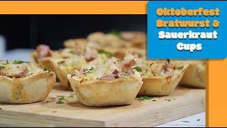 Oktoberfest Bratwurst amp Sauerkraut Cups  HYSapientia Air Fryer Oven Recipe [upl. by Royo747]