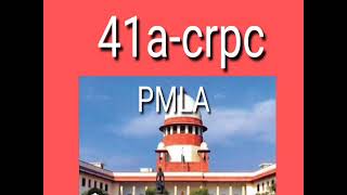 Section 41A CrPC Not Applicable To Arrest Made Under PMLA Supreme Court [upl. by Elahcar117]