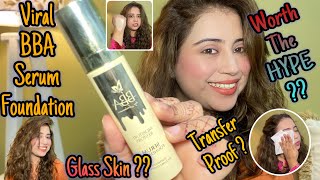 BEAUTIFY BY AMNA BBA Serum Foundation Review  Paisa Zaya 🤦‍♀️ makeup beautifybyamna [upl. by Omrellug]