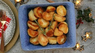 Freeze Ahead Roast Potatoes  Fuss Free Xmas Recipes [upl. by Dlaregztif]