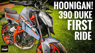 2024 KTM 390 Duke Review  First Ride [upl. by Erodavlas]