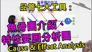 品管七大工具：魚骨圖介紹、特性要因分析圖Cause and Effect Analysis [upl. by Anivle858]