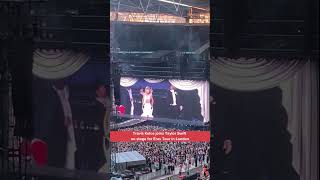 VIDEO  Travis Kelce joins Taylor Swift on stage for Eras Tour in London [upl. by Alfredo]