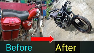 12000 Rs Only  Hero Honda Cd 100 ss Modified to Cafe Racer in Lockdown 2021 [upl. by Ecined]