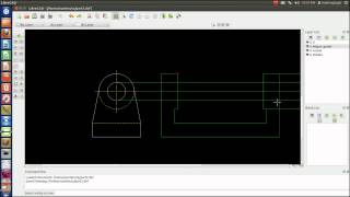 LibreCAD tutorial 3  Creating a 2nd View [upl. by Ymma982]