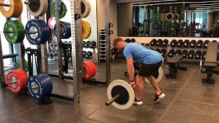 EXERCISE TUTORIAL  Romanian Deadlift  Barbell Staggered Stance [upl. by Albright]