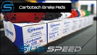 Subispeed  Carbotech Brake Pad Overview [upl. by Lena]