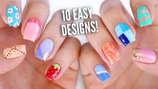 10 Easy Nail Art Designs for Beginners The Ultimate Guide 4 [upl. by Koal]