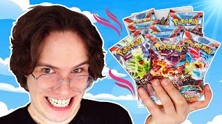 Opening a Pokemon OBSIDIAN FLAMES Booster Box [upl. by Annamaria]