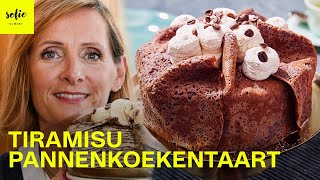 😋 Zo maak je een Tiramisu Pannenkoekentaart  Verrassend makkelijk  Sofie Dumont [upl. by Trix343]