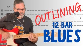 OUTLINING CHORDS IN A 12 BAR BLUES [upl. by Aneek]