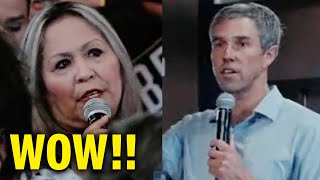 Beto ORourke STUNS at campaign event convinces Republican voter to vote Democrat [upl. by Eanar]