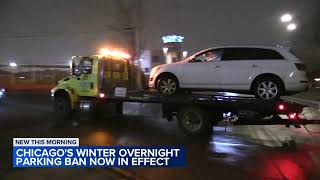 Chicago winter overnight parking ban takes effect [upl. by Sidoney602]