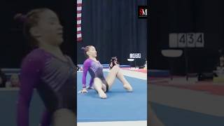 Gymnasts women 😱best floor exercise world 🔥🔥sports gymnasticshorts [upl. by Dorin]