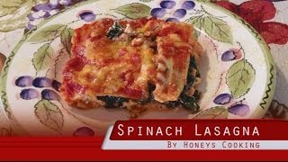 How to make Spinach Lasagna Healthy Recipe for the family [upl. by Nellak843]