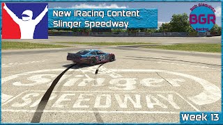 iRacing New Content  Slinger Speedway  iRacing Oval Refresh [upl. by Ynohta144]