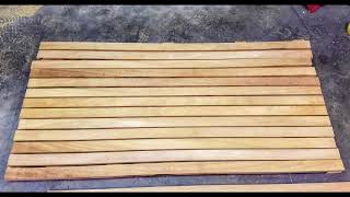 DIY Teak Shower Floor by Warren Paul Harris  Dallas Texas [upl. by Lambart]