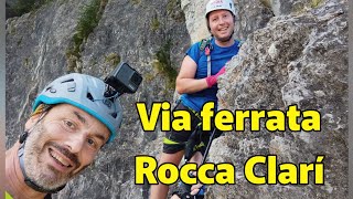 Via Ferrata Rocca Clarí Claviere T0 [upl. by Dino225]