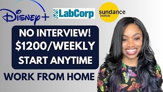 ⬆️1200 Weekly4 NO INTERVIEW Remote Jobs You Can START ANYTIME Work From Home Jobs 2023 [upl. by Llevol]