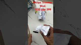 Philips trimmer mod1233unboxing philipstrimmer [upl. by Htrahddis42]