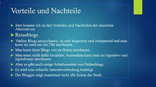 Eine Stadt erkunden Thema B2 German Sprechen Teil 1 Vortrag halten [upl. by Pimbley]