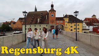 Regensburg Germany Walking tour 4K [upl. by Esenaj]