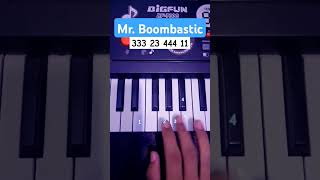 Mr Boombastic Easy Piano Tutorial tiktok viralshorts shorts [upl. by Maltzman]