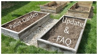 Pallet Garden Update and FAQ  How did they hold up [upl. by Jephum]