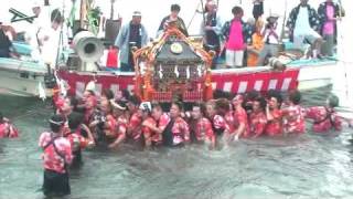 走水神社夏祭りVOL５ 上町 The summer festival of Japanese God in the sea [upl. by Idnis]