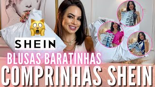 PROVANDO BLUSINHAS SHEIN 👚✨ 🤑 Comprinhas de blusas da SHEIN blusas para trabalho [upl. by Adnalra]