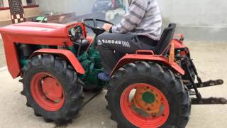 Unloading trailer Goldoni 224 4x4 mini tractor [upl. by Attenor]